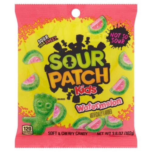 Sour Patch Kids Watermelon Soft & Chewy Candy, 3.6 oz