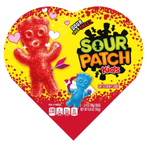 Sour Patch Kids Soft & Chewy Candy, 3.4 oz, 2 count