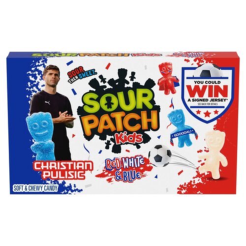 Sour Patch Kids Red, White & Blue Soft & Chewy Candy, 3.08 oz