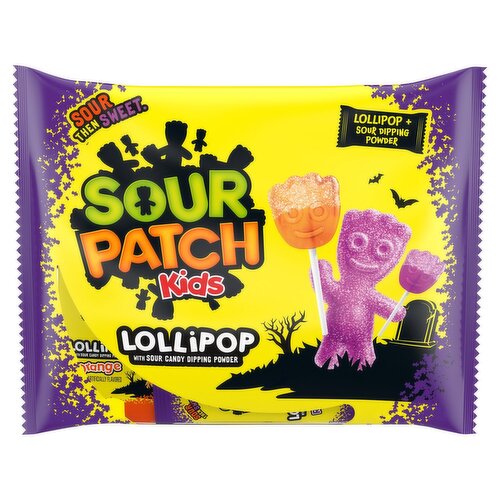 Sour Patch Kids Lollipop with Sour Candy Dipping Powder, 10.58 oz