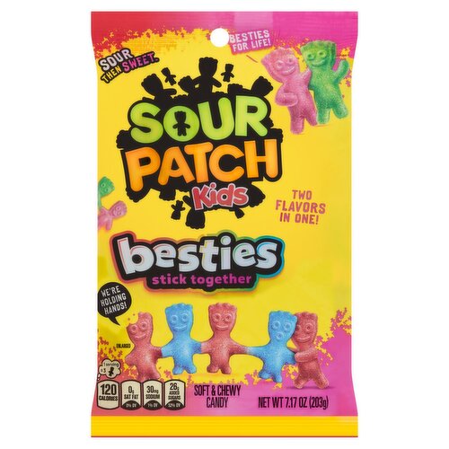 Sour Patch Kids Besties Soft & Chewy Candy, 7.17 oz