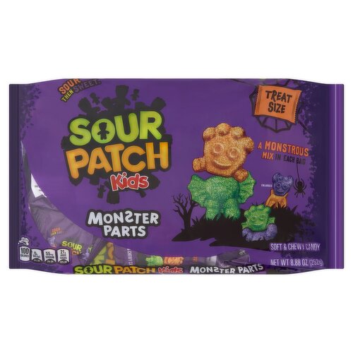 Sour Patch Kids Monster Parts Soft & Chewy Candy Treat Size, 8.88 oz