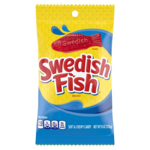 Swedish Fish Soft & Chewy Candy, 8 oz