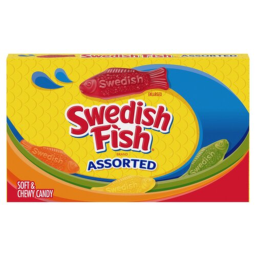 Swedish Fish Assorted Soft & Chewy Candy, 3.5 oz