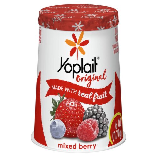 Yoplait Original Mixed Berry Low Fat Yogurt, 6 oz