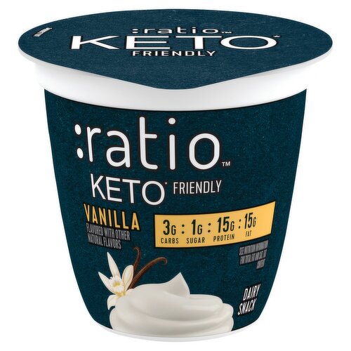 :ratio Keto Friendly Vanilla Dairy Snack, 5.3 oz