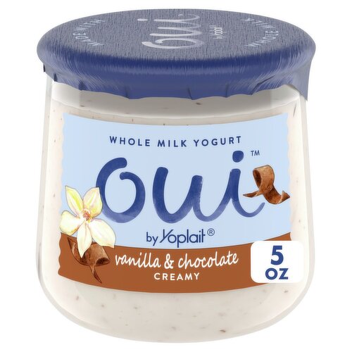 Yoplait by Oui Vanilla & Chocolate Creamy Whole Milk Yogurt, 5 oz