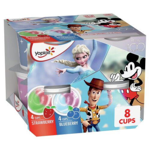 Yoplait Strawberry and Blueberry Low Fat Yogurt, 4 oz, 8 count