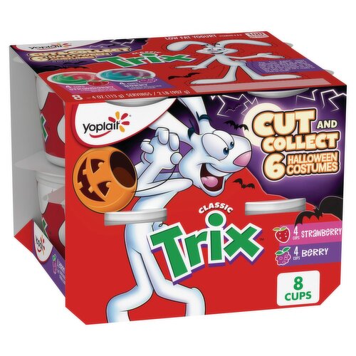 Yoplait Trix Classic Strawberry and Berry Low Fat Yogurt, 4 oz, 8 count