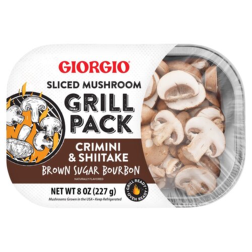 Giorgio Grill Pack Brown Sugar Bourbon Sliced Mushroom, 8 oz