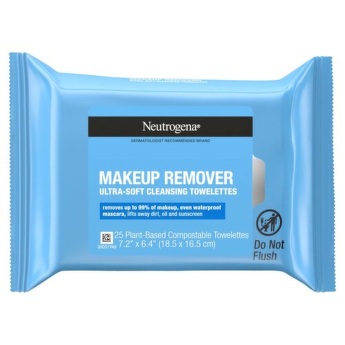 Neutrogena Makeup Remover Ultra-Soft Cleansing Towelettes, 25 count