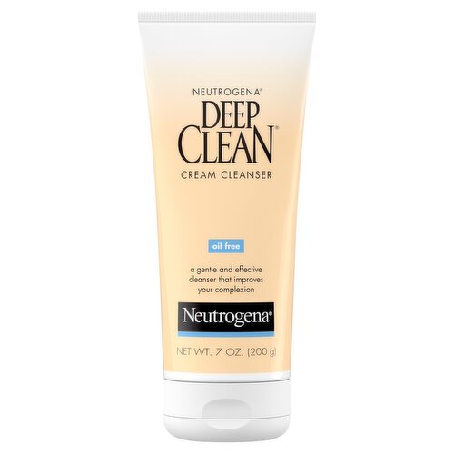 Neutrogena Deep Clean Oil Free Cream Cleanser, 7 oz