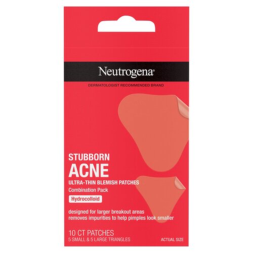 Neutrogena Stubborn Acne Ultra-Thin Blemish Patches Combination Pack, 10 count