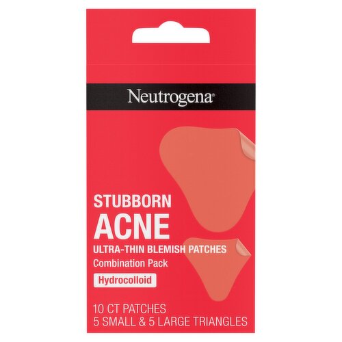 Neutrogena Stubborn Acne Ultra-Thin Blemish Patches Combination Pack, 10 count
