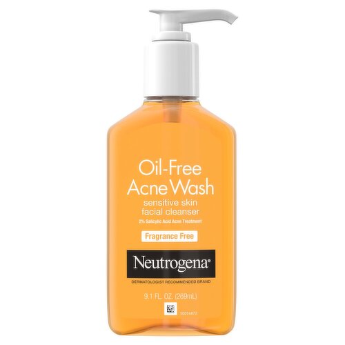 Neutrogena Fragrance Free Oil-Free Acne Wash, 9.1 fl oz