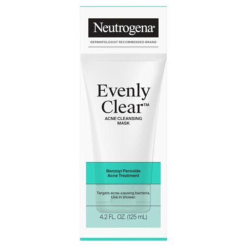 Neutrogena Evenly Clear Acne Cleansing Mask, 4.2 fl oz