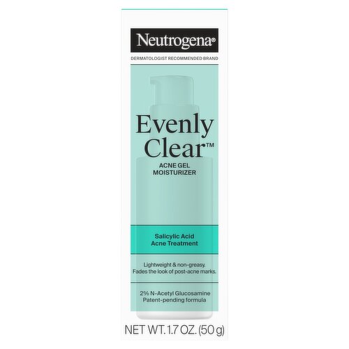Neutrogena Evenly Clear Acne Gel Moisturizer, 1.7 oz