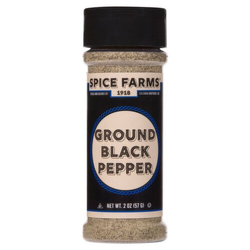 Spice Farms Ground Black Pepper, 2 oz