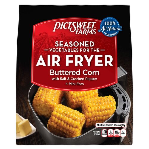Pictsweet Farms Seasoned Vegetables for the Air Fryer Buttered Corn, 4 count