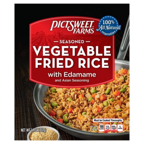 Pictsweet Farms Seasoned Vegetable Fried Rice with Edamame and Asian Seasoning, 14 oz