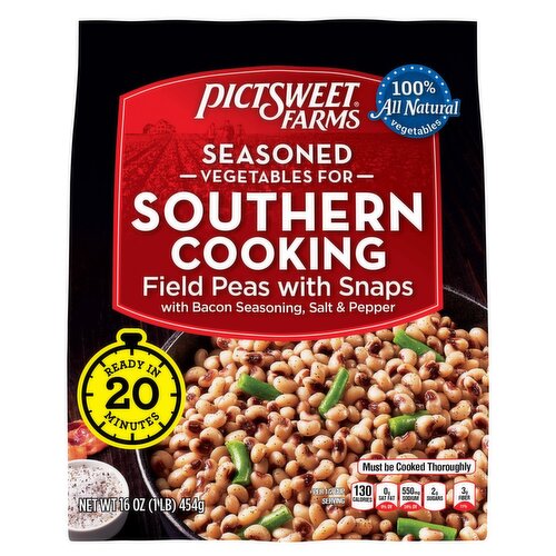 Pictsweet Farms Seasoned Vegetables for Southern Cooking Field Peas with Snaps, 16 oz