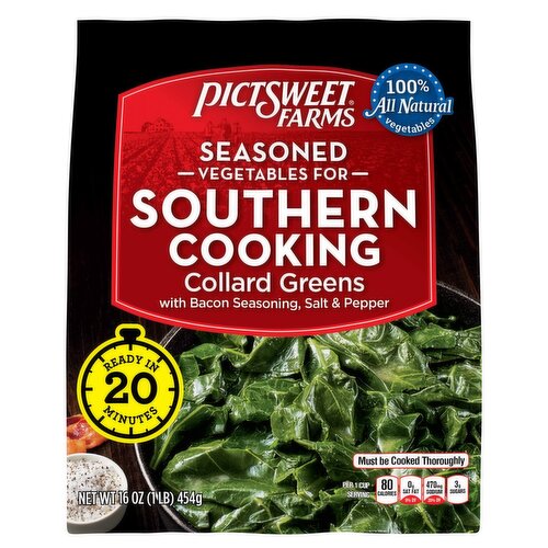 Pictsweet Farms Seasoned Vegetables for Southern Cooking Collard Greens, 16 oz