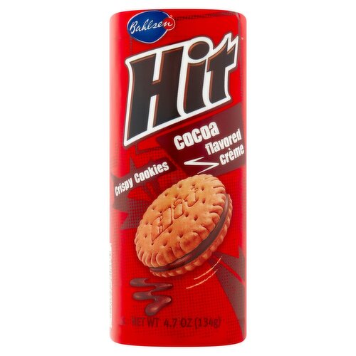 Bahlsen Hit Cocoa Flavored Crème Crispy Cookies, 4.7 oz