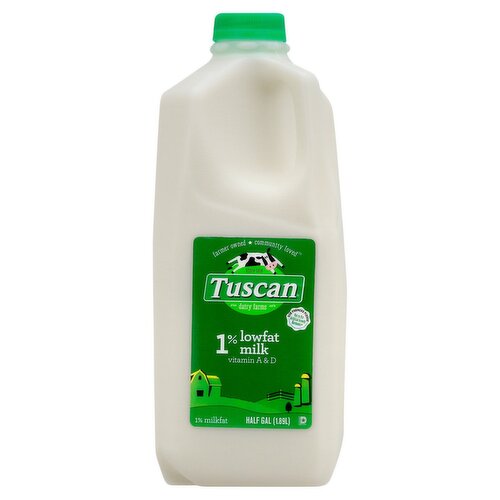 Tuscan 1% Lowfat Milk, half gal