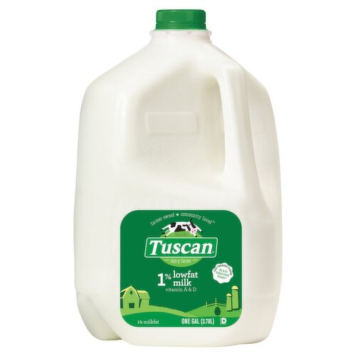 Tuscan 1% Lowfat Milk, one gal