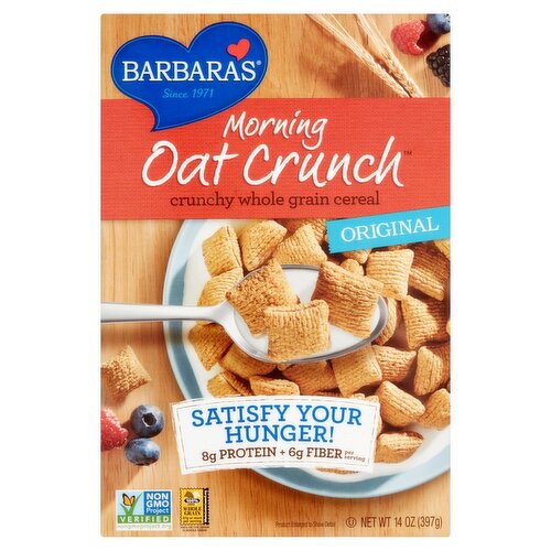 Barbara's Morning Oat Crunch Original Crunchy Whole Grain Cereal, 14 oz