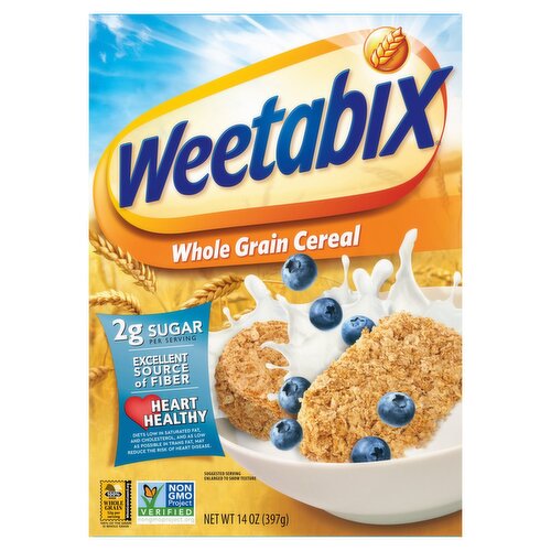 Weetabix Whole Grain Cereal, 14 oz