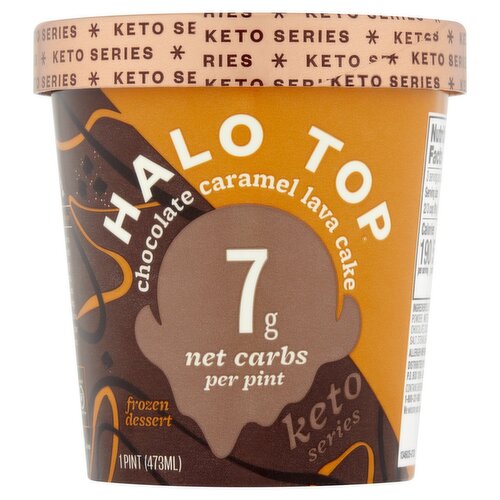 Halo Top Chocolate Caramel Lava Cake Frozen Dessert, 1 pint