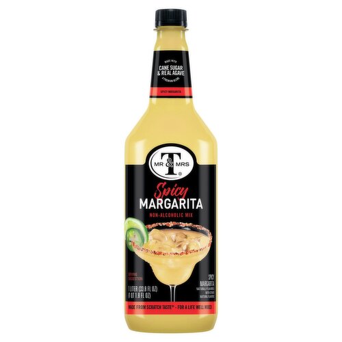 Mr & Mrs T Spicy Margarita Non-Alcoholic Mix, 33.8 fl oz