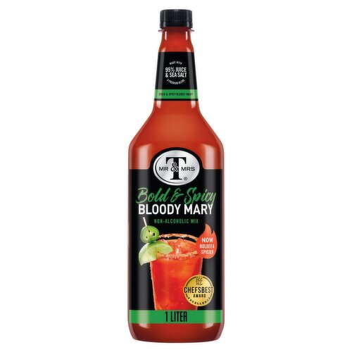 Mr & Mrs T Bold & Spicy Bloody Mary Non-Alcoholic Mix, 33.8 fl oz