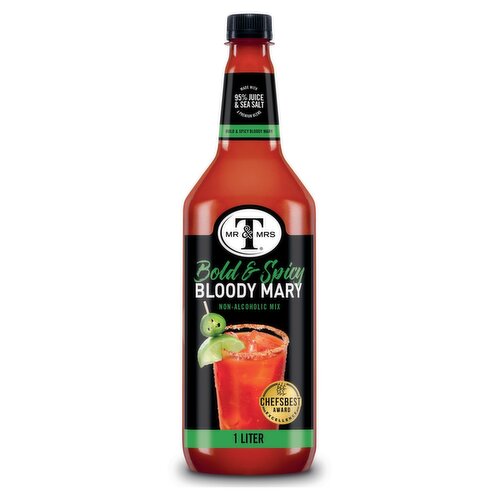 Mr & Mrs T Bold & Spicy Bloody Mary Non-Alcoholic Mix, 33.8 fl oz