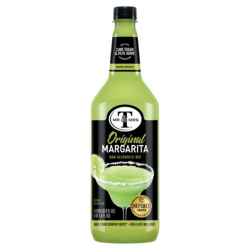 Mr & Mrs T Original Margarita Non-Alcoholic Mix, 33.8 fl oz