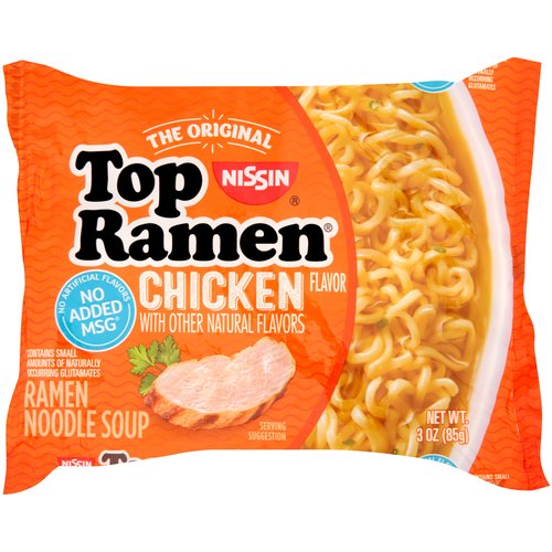 Nissin The Original Top Ramen Chicken Flavor Ramen Noodle Soup, 3 oz