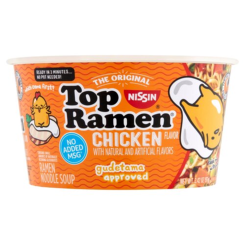 Nissin The Original Top Ramen Chicken Flavor Ramen Noodle Soup, 3.42 oz