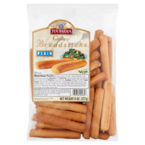 Toufayan Bakeries Plain Crispy Breadsticks, 8 oz