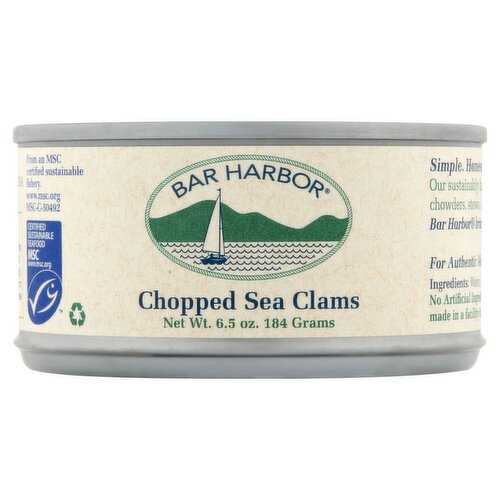 Bar Harbor Chopped Sea Clams, 6.5 oz