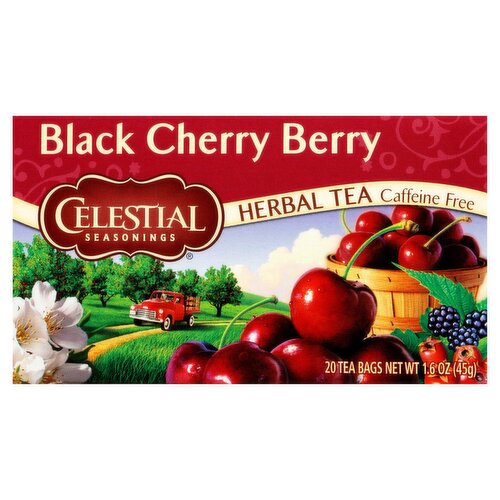 Celestial Seasonings Black Cherry Berry Herbal Tea Bags, 20 count, 1.6 oz