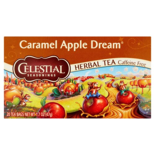 Celestial Seasonings Caramel Apple Dream Herbal Tea Bags, 20 count, 1.7 oz