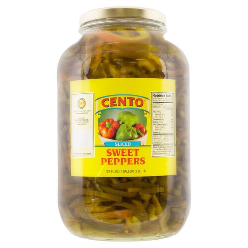 Cento Sliced Sweet Peppers, 128 fl oz