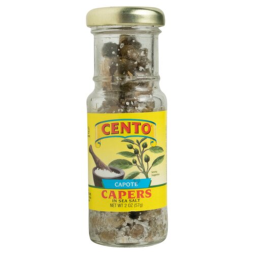 Cento Capote Capers in Sea Salt, 2 oz