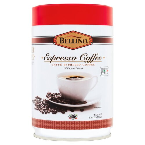 Bellino Espresso Coffee, 8.8 oz