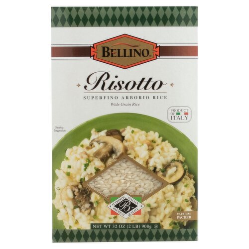 Bellino Superfino Arborio Wide Grain Rice Risotto, 32 oz