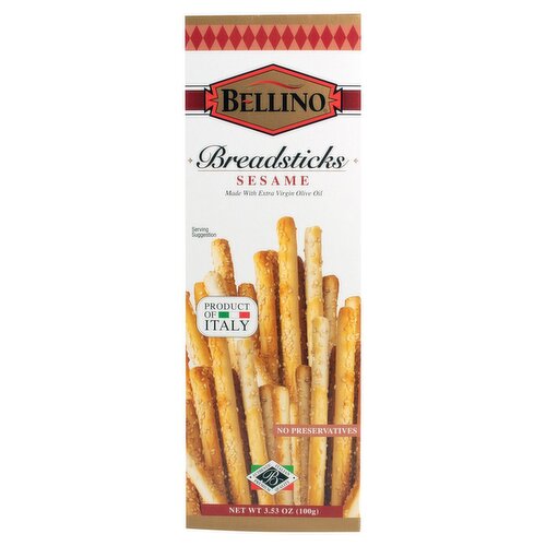 Bellino Sesame Breadsticks, 3.53 oz