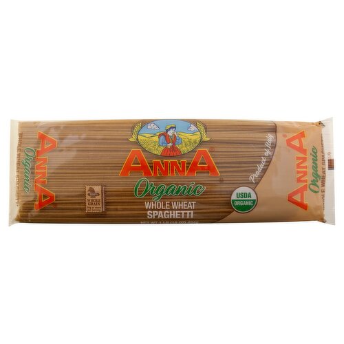 Anna Organic Whole Wheat Spaghetti Pasta, 16 oz