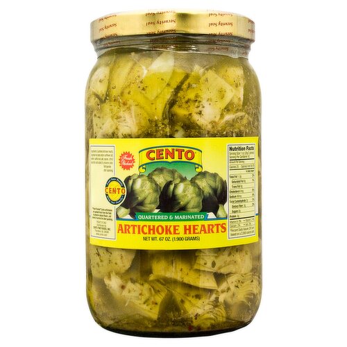 Cento Quartered & Marinated Artichoke Hearts, 67 oz