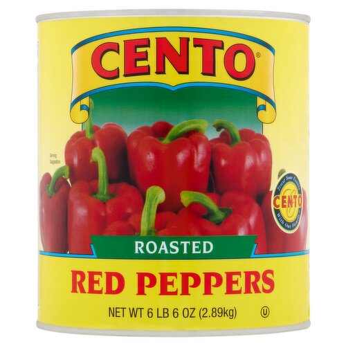 Cento Roasted Red Peppers, 6 lb 6 oz